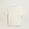 T-Shirt in „Aged White“ mit umgekehrtem Logo auf der Rückseite – Jersey Capsule