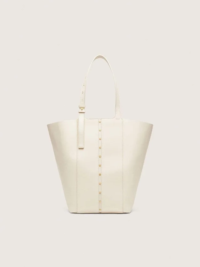 24/7-Tasche „North South“ aus butterfarbenem Leder mit verstellbaren Henkeln