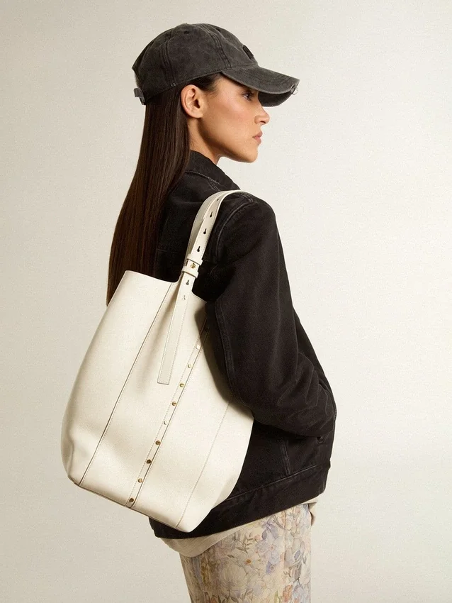 24/7-Tasche „North South“ aus butterfarbenem Leder mit verstellbaren Henkeln