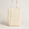 24/7-Tasche „North South“ aus butterfarbenem Leder mit verstellbaren Henkeln