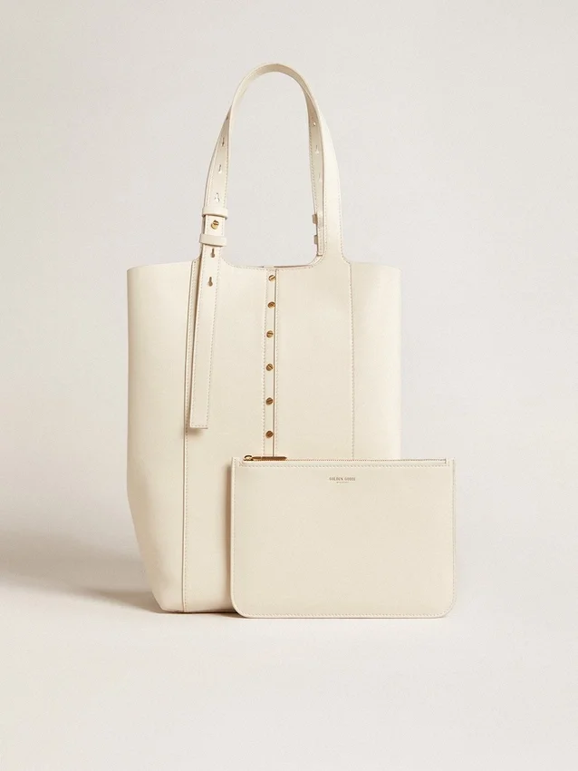 24/7-Tasche „North South“ aus butterfarbenem Leder mit verstellbaren Henkeln