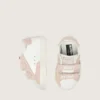 Baby-School aus Nappa mit rosa Stern aus Wildleder und Maskottchen-Print