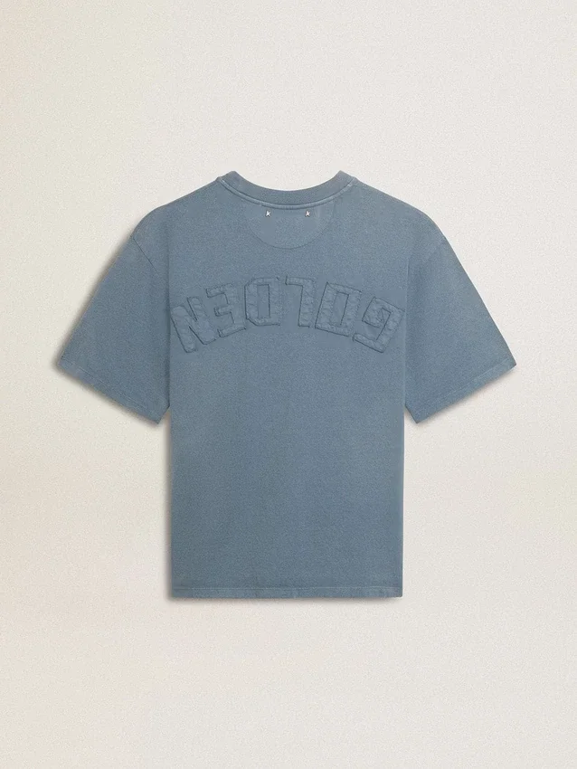 Babyblaues Hemd mit umgekehrtem Logo auf der Rückseite – Jersey Capsule