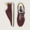 Damen-Sneaker „Ball Star“ aus schokoladenbraunem Nubukleder mit Lederstern und Fersenlasche
