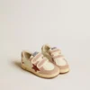 Ball Star Young aus Nappaleder mit Nappa-Stern und rosa Wildleder-Fersenlasche