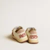 Ball Star Young aus Nappaleder mit Nappa-Stern und rosa Wildleder-Fersenlasche
