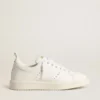 Bio-basierte Starter-Damenschuhe mit weißem Stern und Fersenlasche