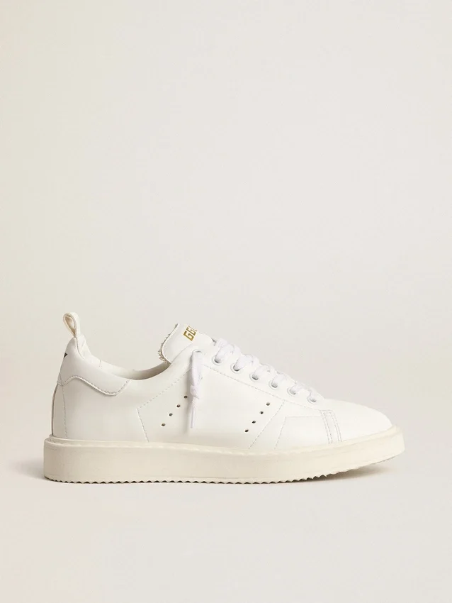 Bio-basierte Starter-Damenschuhe mit weißem Stern und Fersenlasche
