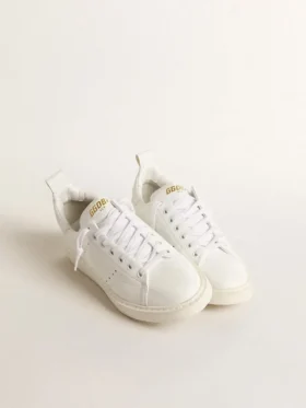 Bio-basierte Starter-Damenschuhe mit weißem Stern und Fersenlasche