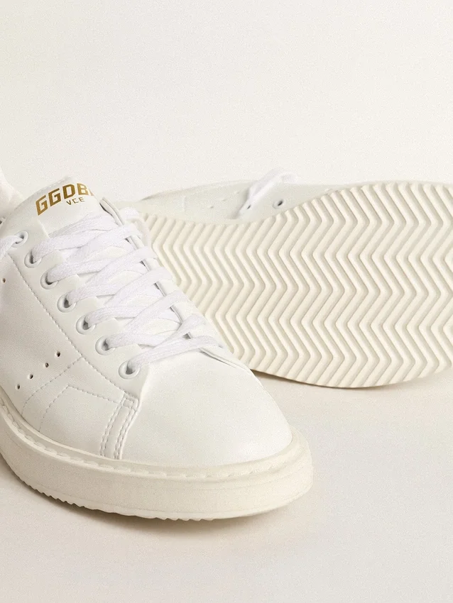 Bio-basierte Starter-Damenschuhe mit weißem Stern und Fersenlasche