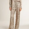 Damen-Jogginghose mit Blumenmuster
