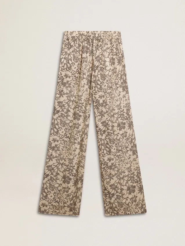 Damen-Jogginghose mit Blumenmuster