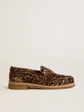 Damen-Loafer „Jerry“ aus Ponyleder mit Leopardenmuster
