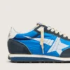 Herren-Marathon mit blauem Nylon-Obermaterial und weißem Stern