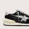 Damen-Marathon mit schwarzem Obermaterial aus Ripstop-Nylon und silbernem Stern