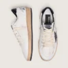 Damen-Sneaker „Ball Star“ aus Nappaleder mit schwarzem Stern und schwarzer Fersenlasche