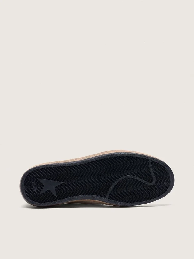 Damen-Sneaker „Ball Star“ aus Nappaleder mit schwarzem Stern und schwarzer Fersenlasche