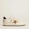 Damen-Sneaker „Ball Star“ mit Stern im Leopardenmuster, verziert mit Swarovski-Kristallen