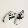Damen-Sneaker „Ball Star Wishes“ aus Nappaleder mit schwarzem Naplak-Stern und Fersenlasche