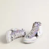 Damen-Sneaker „Francy Penstar LAB“ mit schwarzem Lederstern und mehrfarbigen Nieten