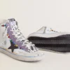 Damen-Sneaker „Francy Penstar LAB“ mit schwarzem Lederstern und mehrfarbigen Nieten