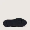 Damen-Sneaker „Running Sole“ aus schwarzem Nappa und Wildleder