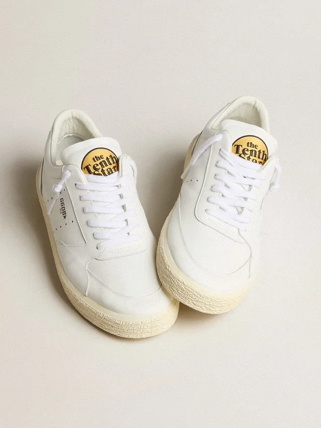 Damen-Sneaker „Tenth Star“ aus weißem Leder