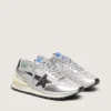 Herren-Marathon mit Obermaterial aus silbernem Ripstop-Nylon und schwarzem Stern