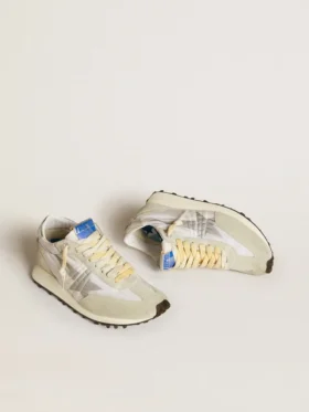 Damenmodell „Marathon“ mit weißem Nylon-Obermaterial und silbernem Stern