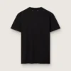 Distressed-Hemd für Damen in Regular-Fit, schwarz