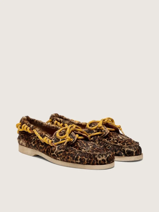 Herren-Loafer „Cruise“ aus Ponyleder mit Leopardenmuster