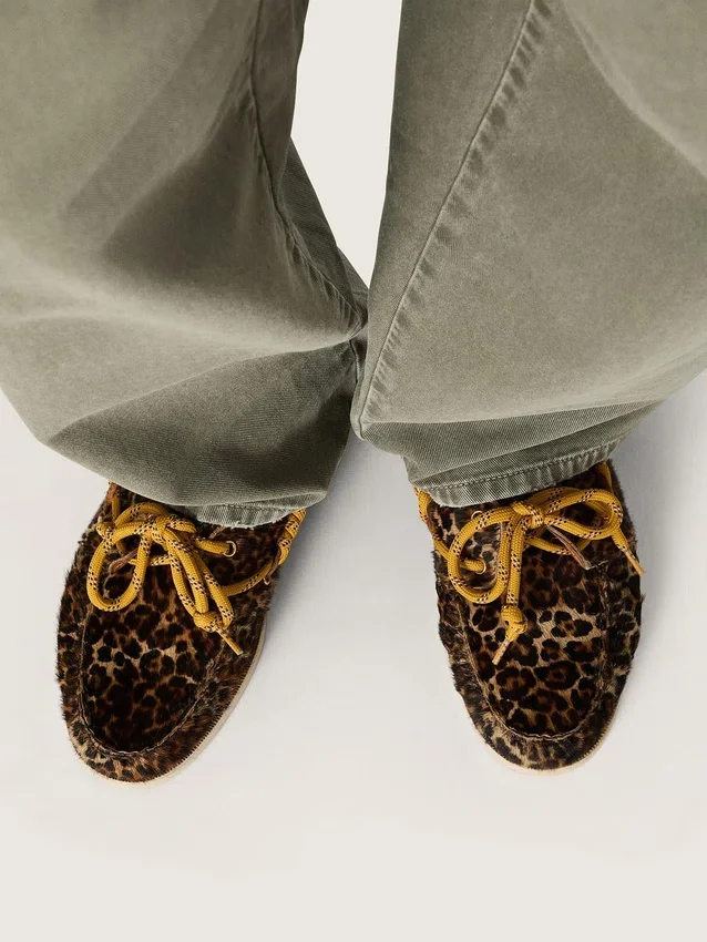 Herren-Loafer „Cruise“ aus Ponyleder mit Leopardenmuster