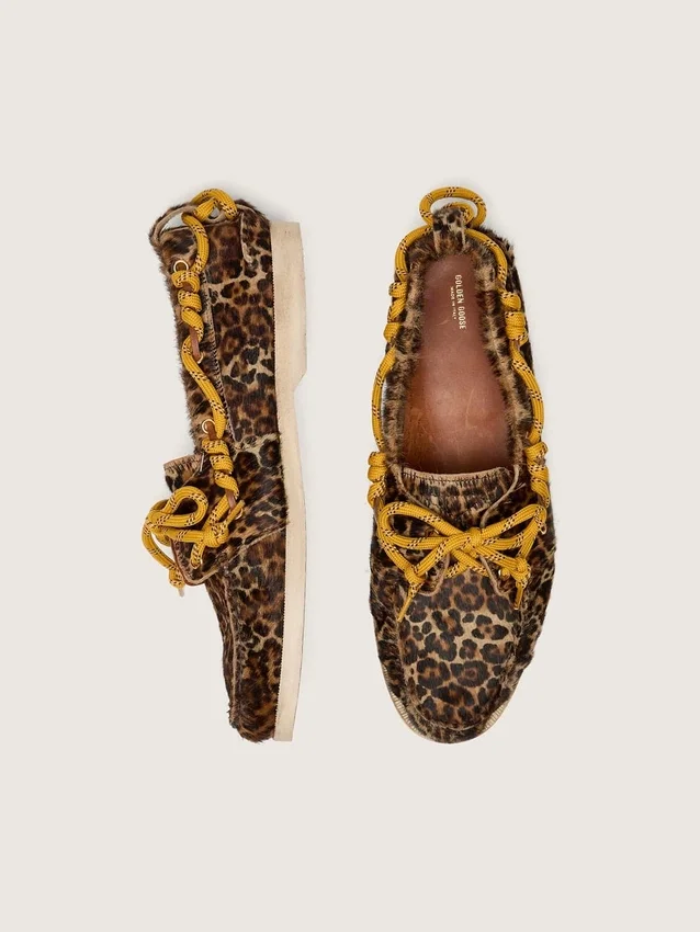 Herren-Loafer „Cruise“ aus Ponyleder mit Leopardenmuster