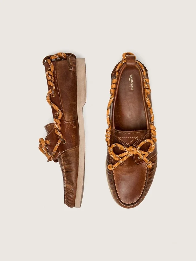 Herren-Loafer „Cruise“ aus tabakfarbenem Leder
