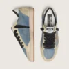 Herren-Modell „Ball Star LTD“ aus denimblauem Wildleder mit metallisch-goldenem Lederstern