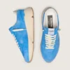 Herren-Running Sole aus hellblauem Wildleder mit weißem Stern