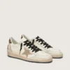 Damen-Sneaker „Ball Star Wishes“ mit Stern aus Wildleder und Fersenlasche aus Ponyfell mit Leopardenmuster