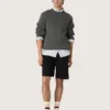Herren-Sneaker „Marathon Speed“ aus Leder mit braunem Schlangenprint, schwarzem Stern und silberner Fersenlasche aus Leder