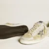 Herren-Stardan aus Nubuk- und Crackle-Leder mit silbernem Metallic-Lederstern