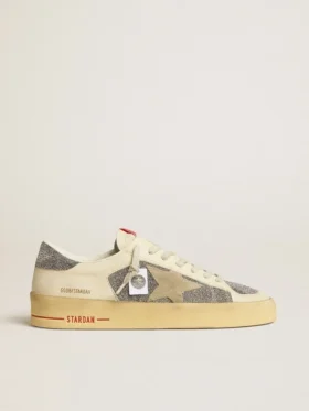 Herren-Stardan aus Wildleder mit Sand-Stern und Swarovski-Kristalleinsätzen