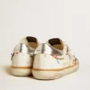 Herren-Super-Star LTD mit perforiertem Stern und Fersenlasche aus Metallic-Leder