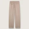 Herrenhose aus grauer Wollmischung mit Nadelstreifen-Motiv