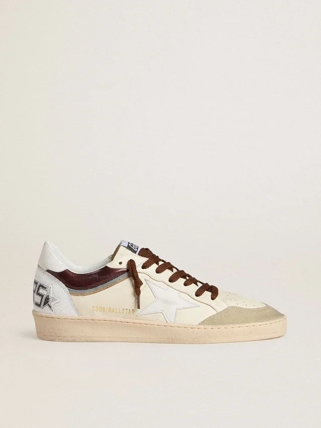 Herrenmodell „Ball Star LTD“ aus Nappaleder mit Nappa-Stern und Lederlasche an der Ferse