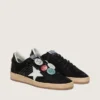 Herrenmodell „Ball Star LTD“ aus schwarzem Wildleder mit Lederwaren
