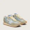 Herrenmodell „Marathon“ mit hellblauem Nylon-Obermaterial und pastellblauem Stern
