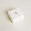 Buchstaben-U-Anhänger aus goldfarbenem Messing mit Kristallen