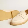 Jerry-Loafer aus butterweißem Leder