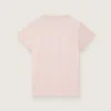 „Journey“-Hemd für Mädchen aus rosa Baumwolljersey mit digitalem Maskottchen-Print