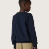 Journey-Jungen-Sweatshirt aus blauer Baumwollmischung mit kontrastierendem Logo