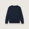 „Journey“-Sweatshirt mit Rundhalsausschnitt für Jungen aus marineblauer Baumwolle mit Maskottchen-Aufdruck